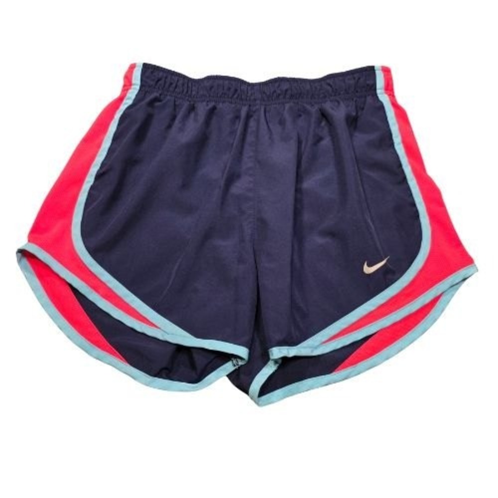 Nike Dri-FIT Tempo Running Shorts Navy Hot Pink Blue Women Small 624278-452